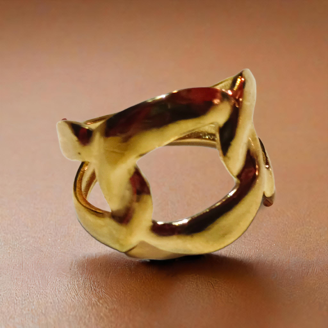 Gold Abstract Ring