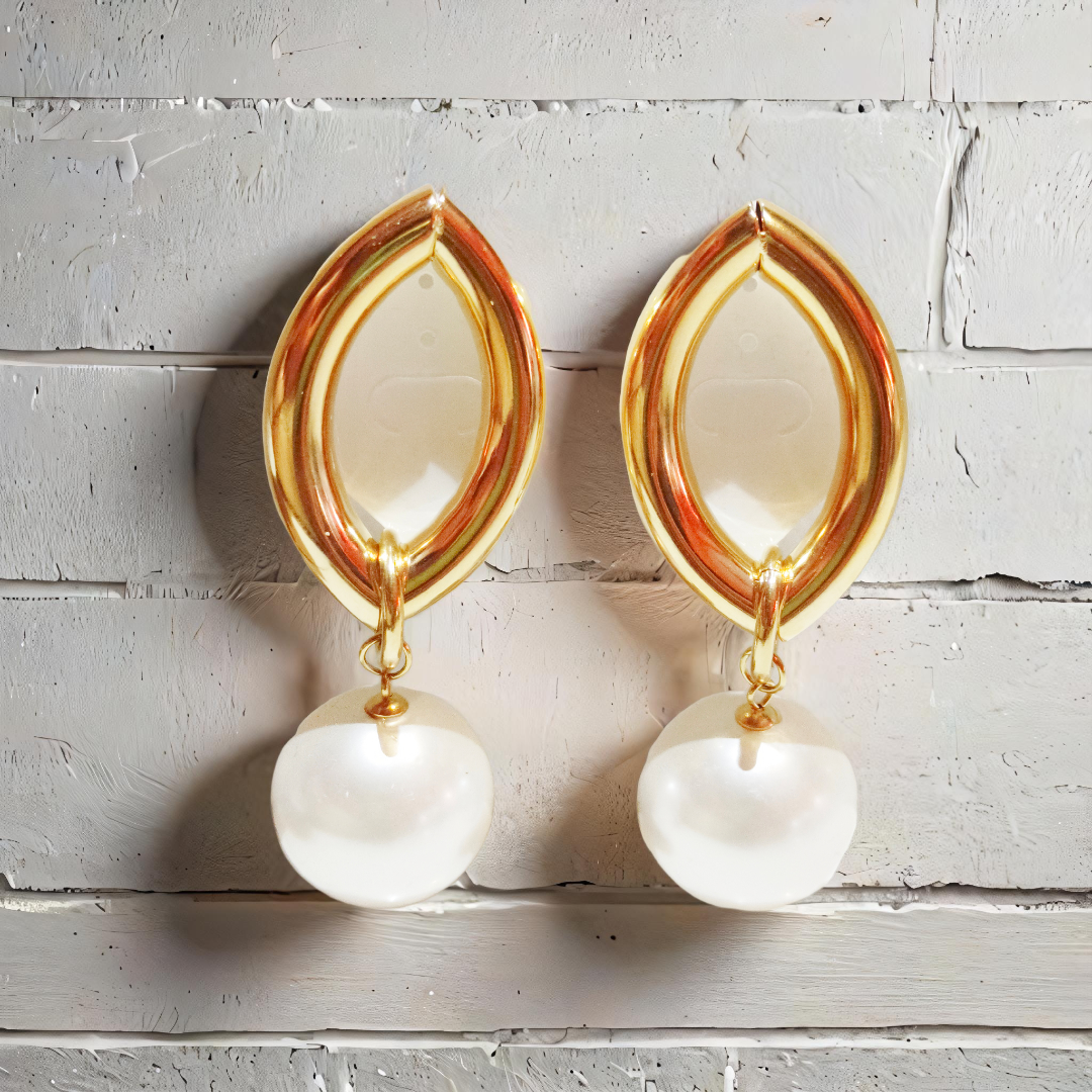 Elegant Pearl Drop Earrings
