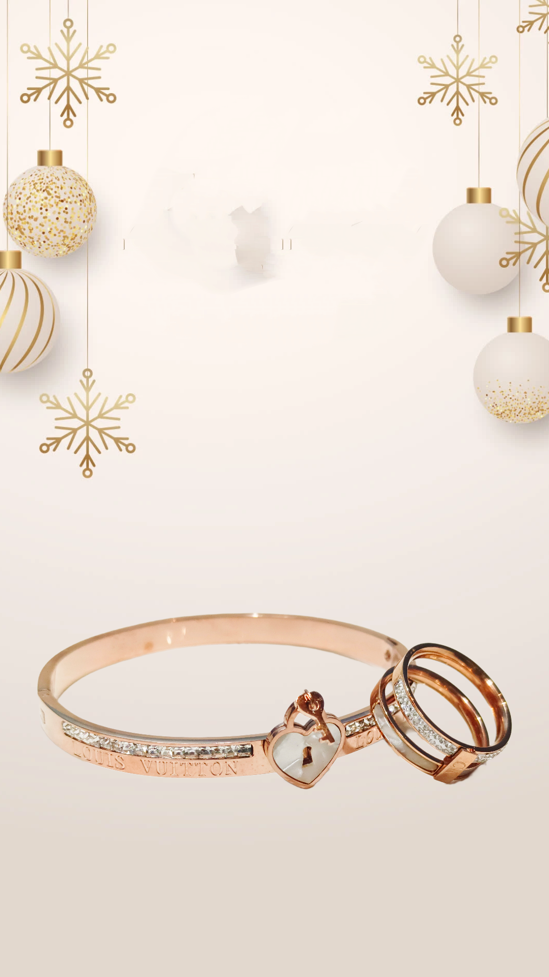 Gold Bracelet & Ring Set