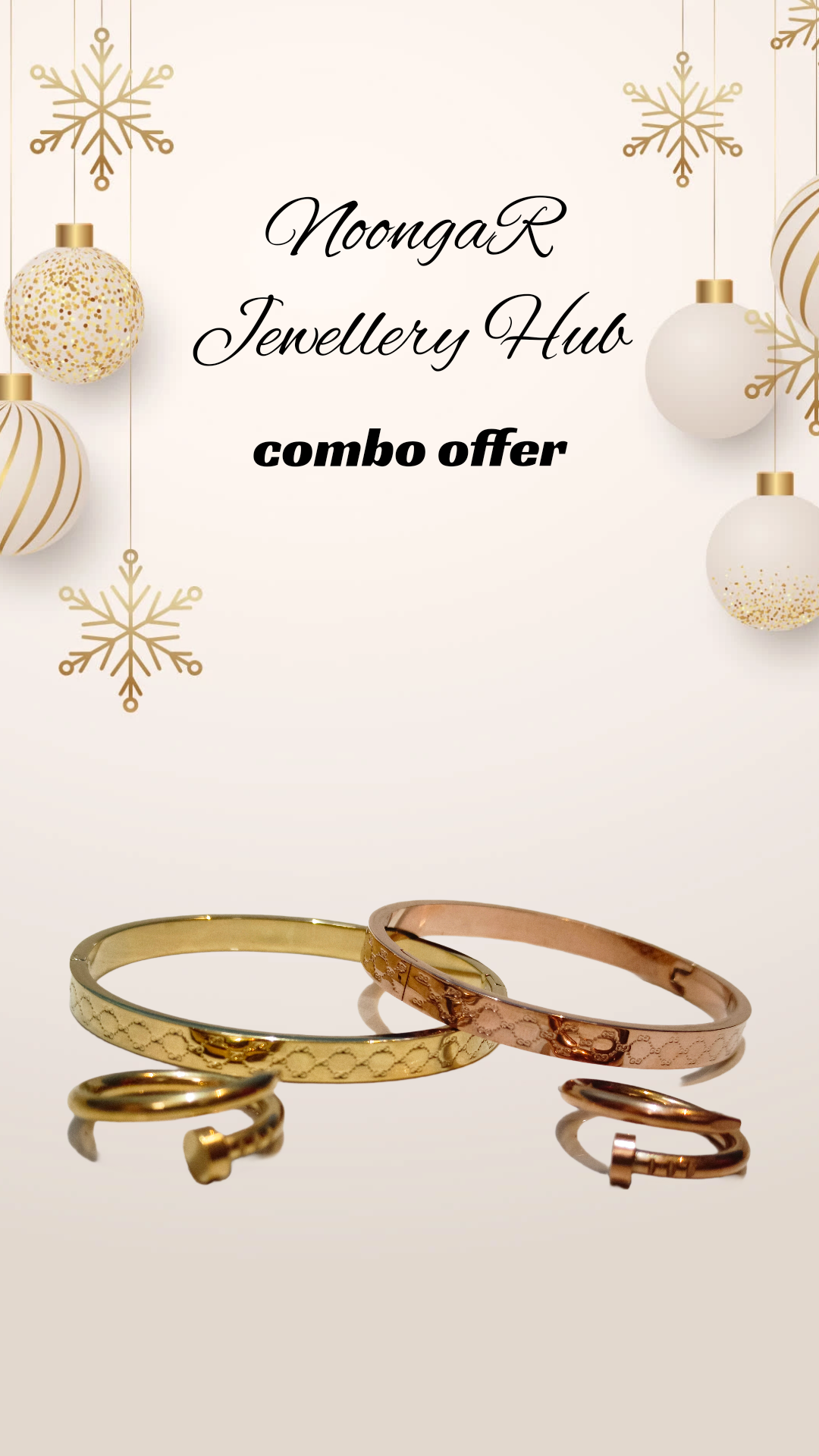 Gold and Bronze Bracelet Set