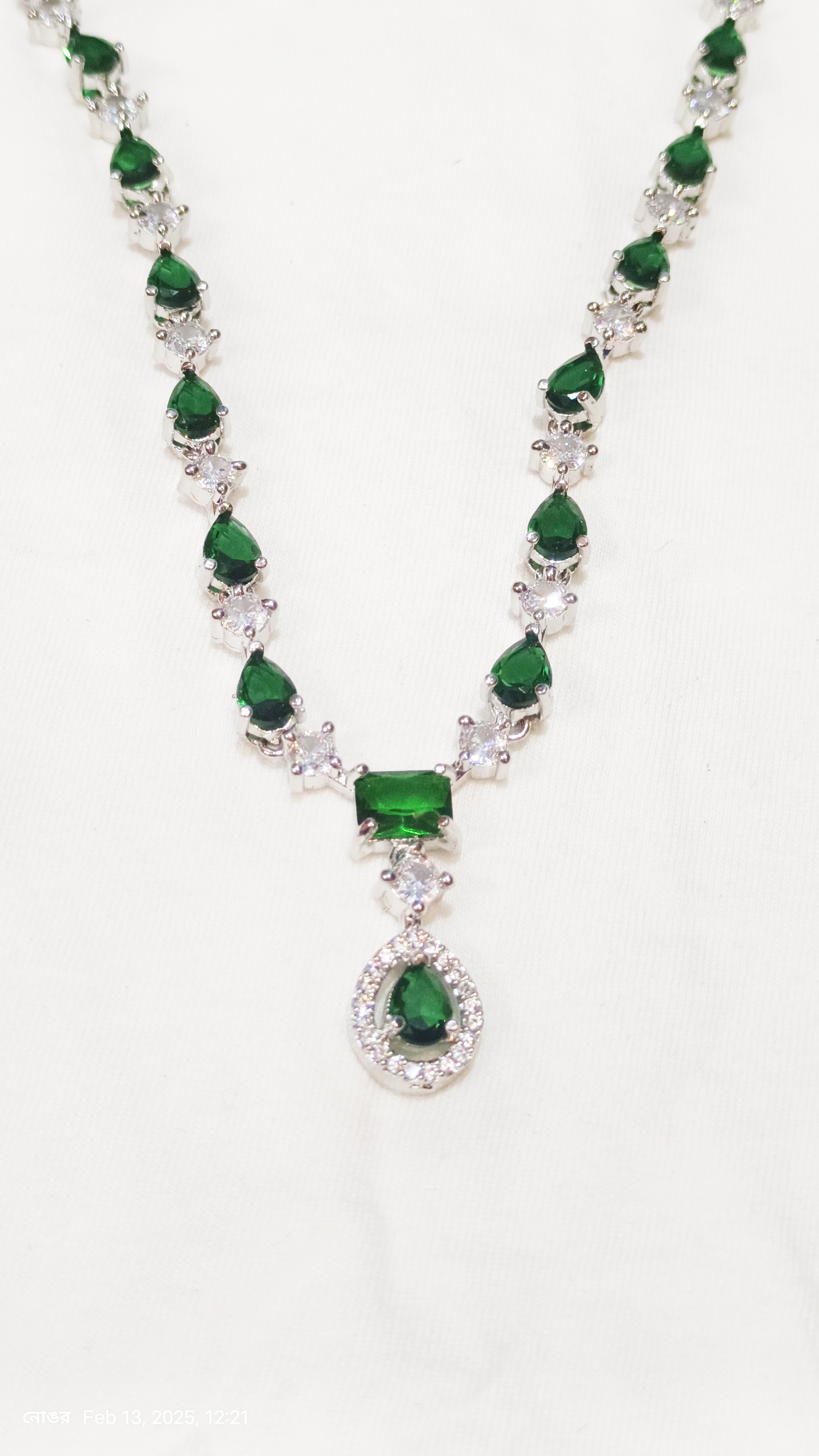 Emerald and Diamond Earrings