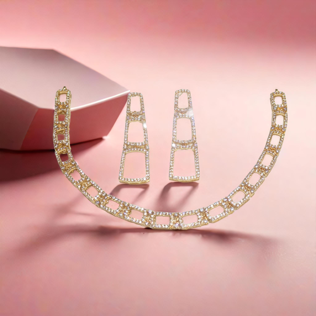 Gold and Diamond Jewelry Set