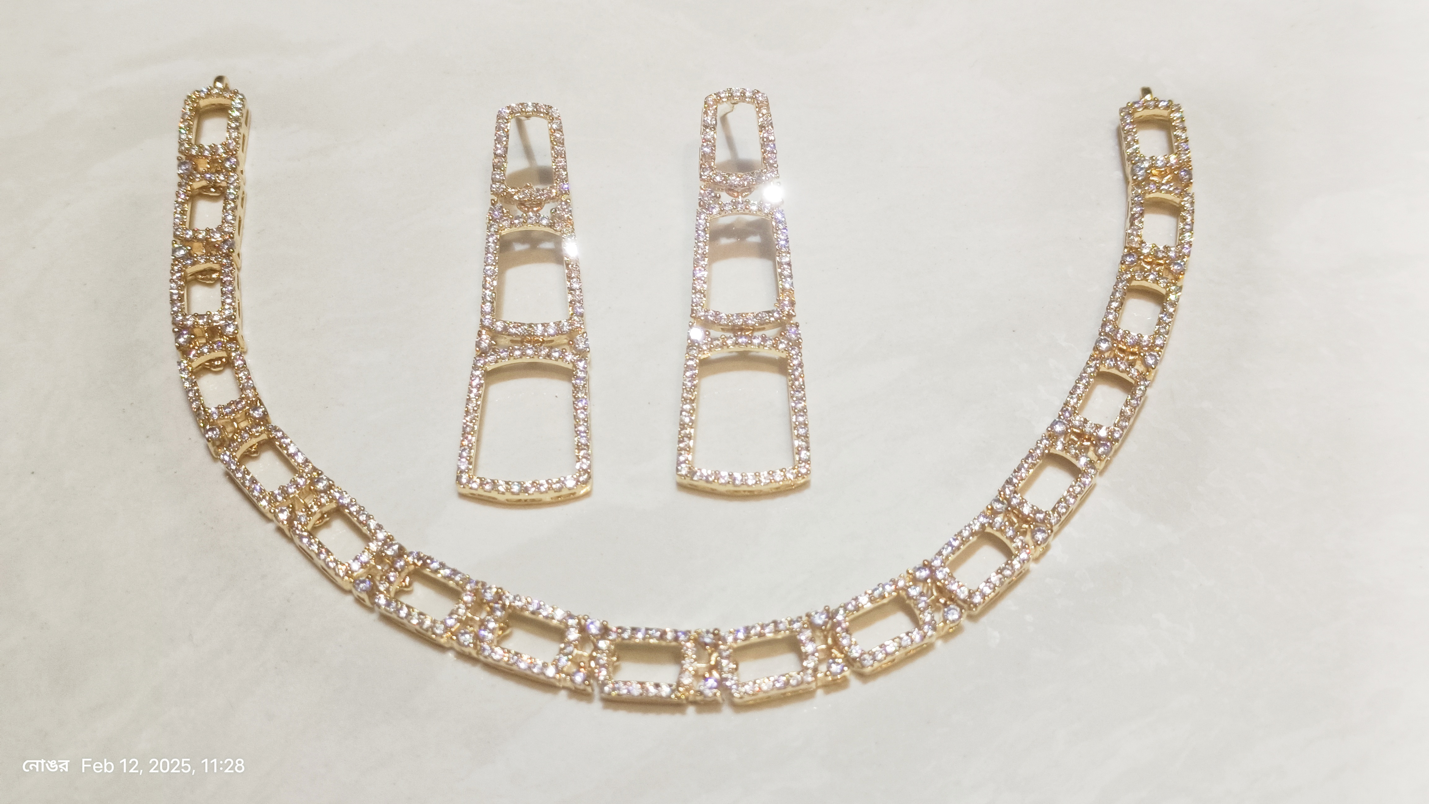 Gold and Diamond Jewelry Set