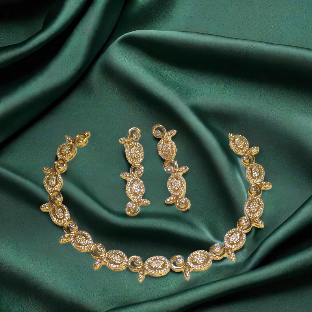 Gold and Diamond Jewelry Set