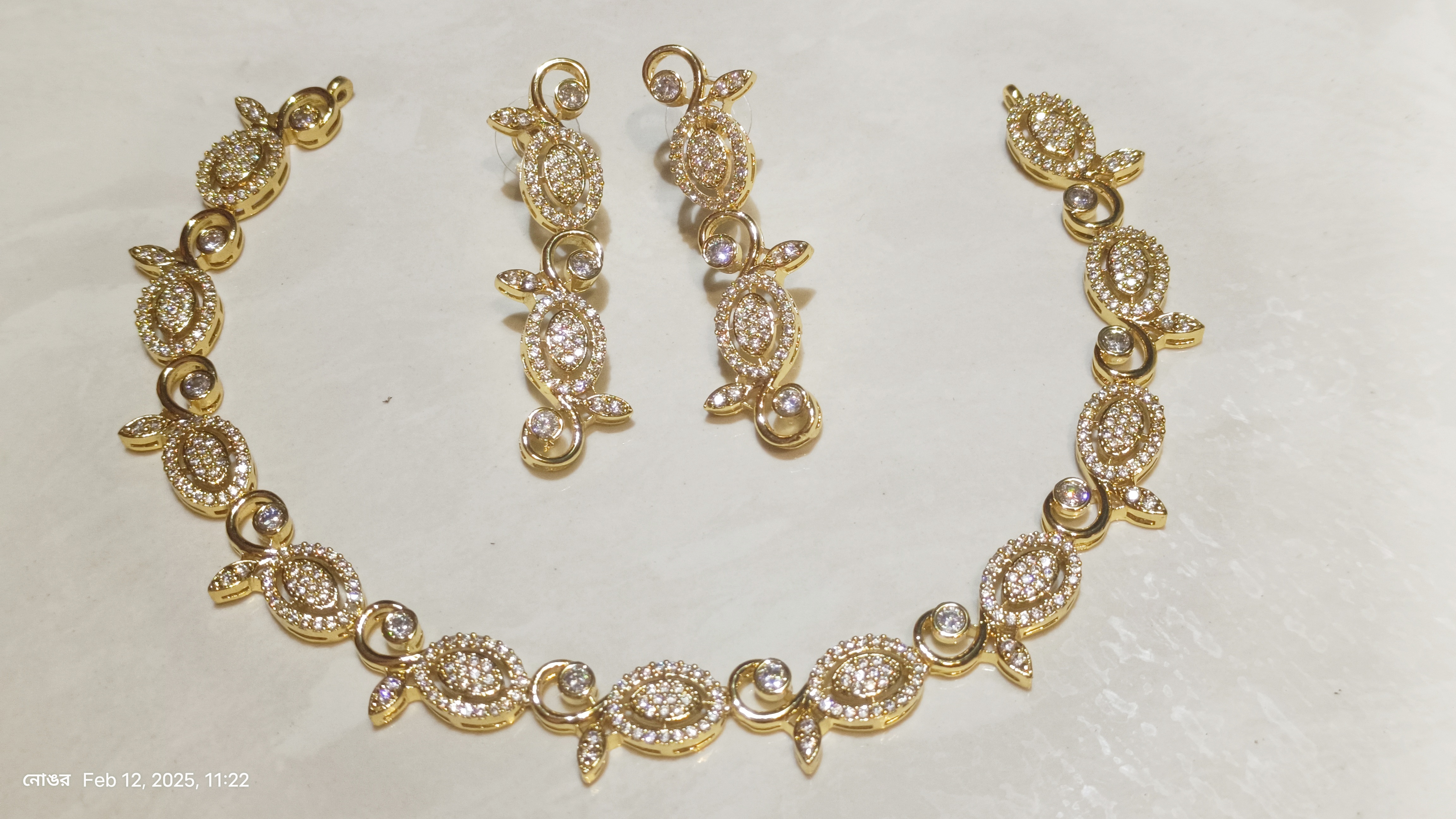 Gold and Diamond Jewelry Set