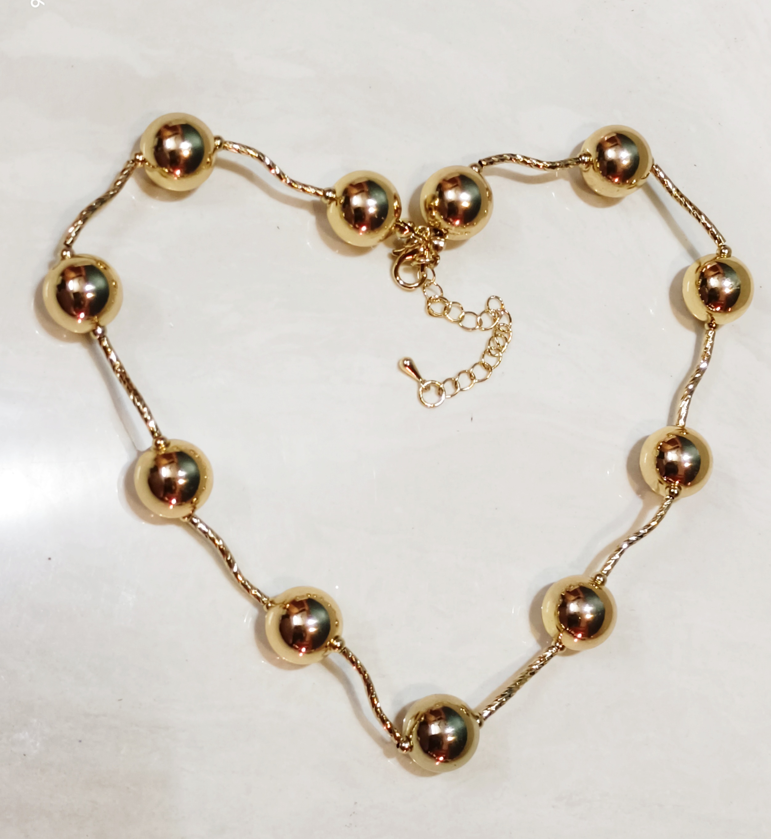 Gold Beaded Necklace