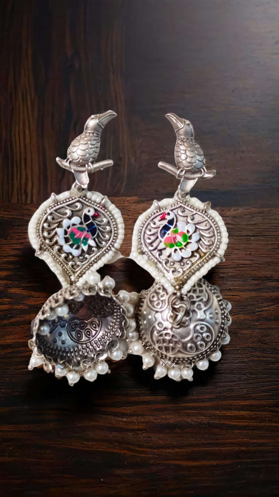 Traditional Silver Earrings
