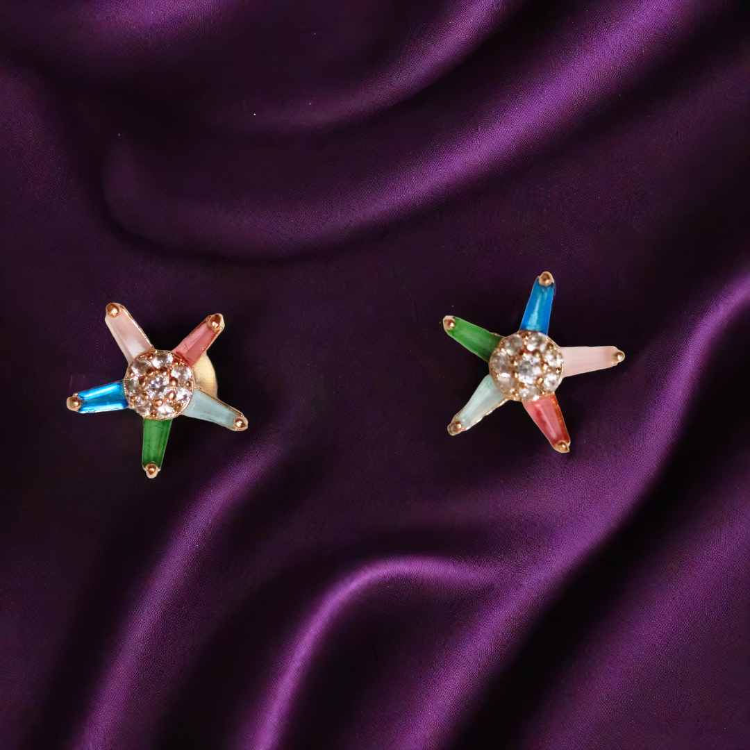 Colorful Star Earrings