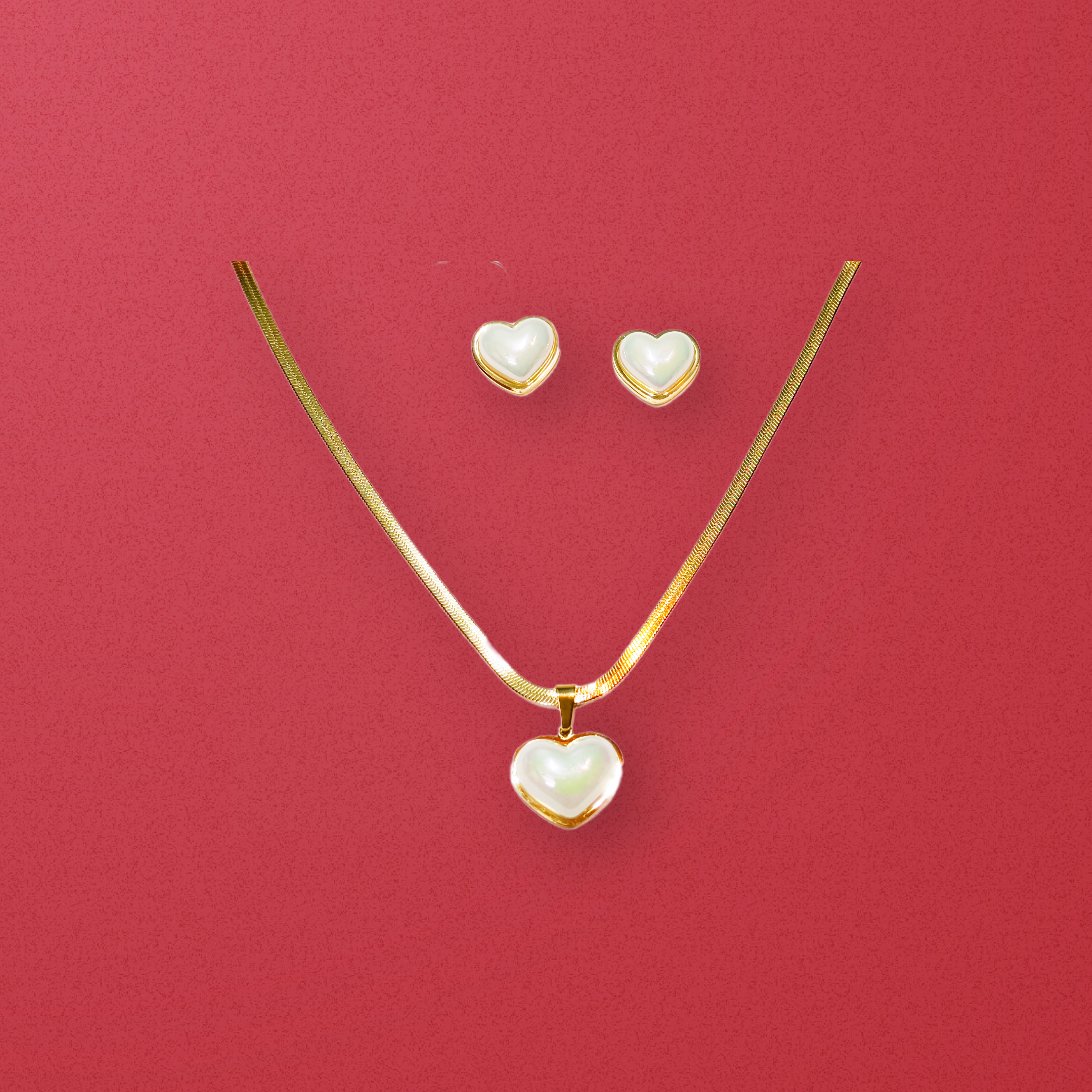 Heart-shaped Jewelry Set