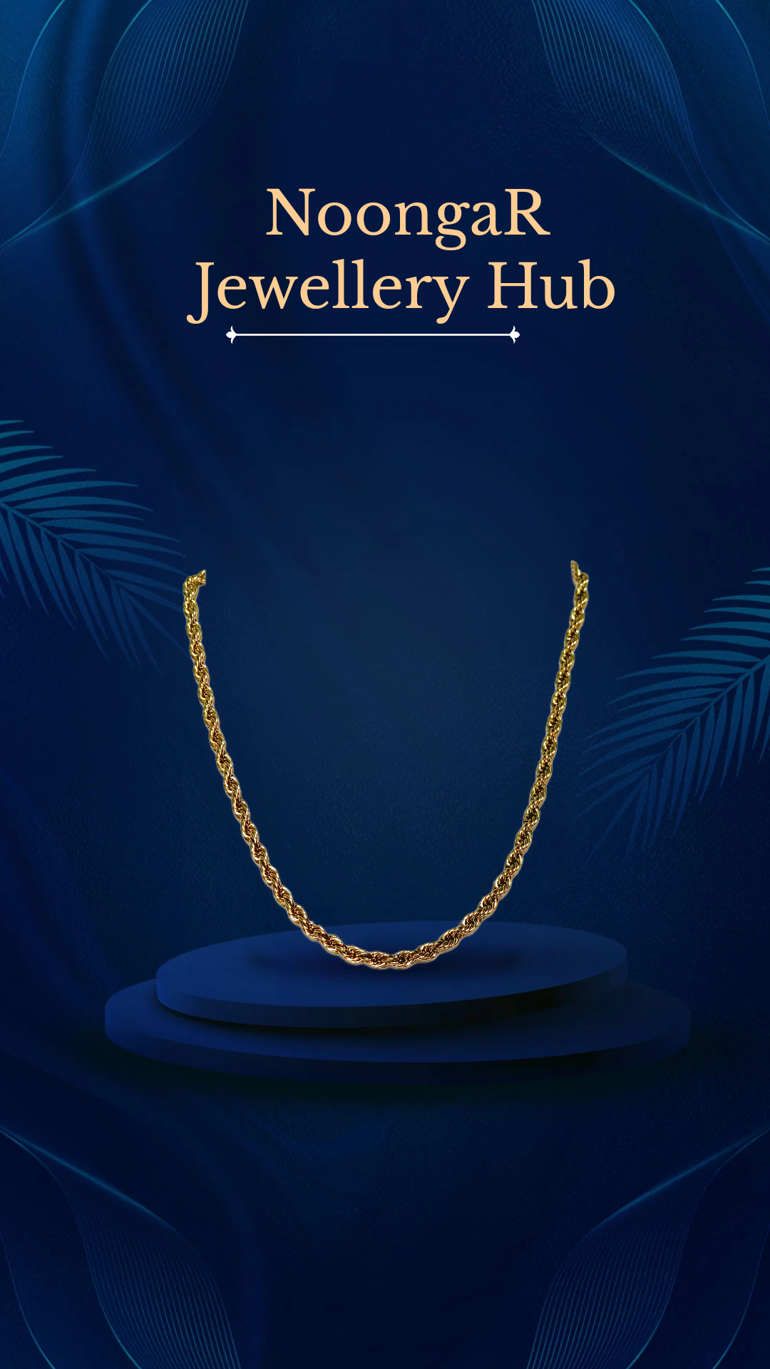 Gold Rope Chain Necklace