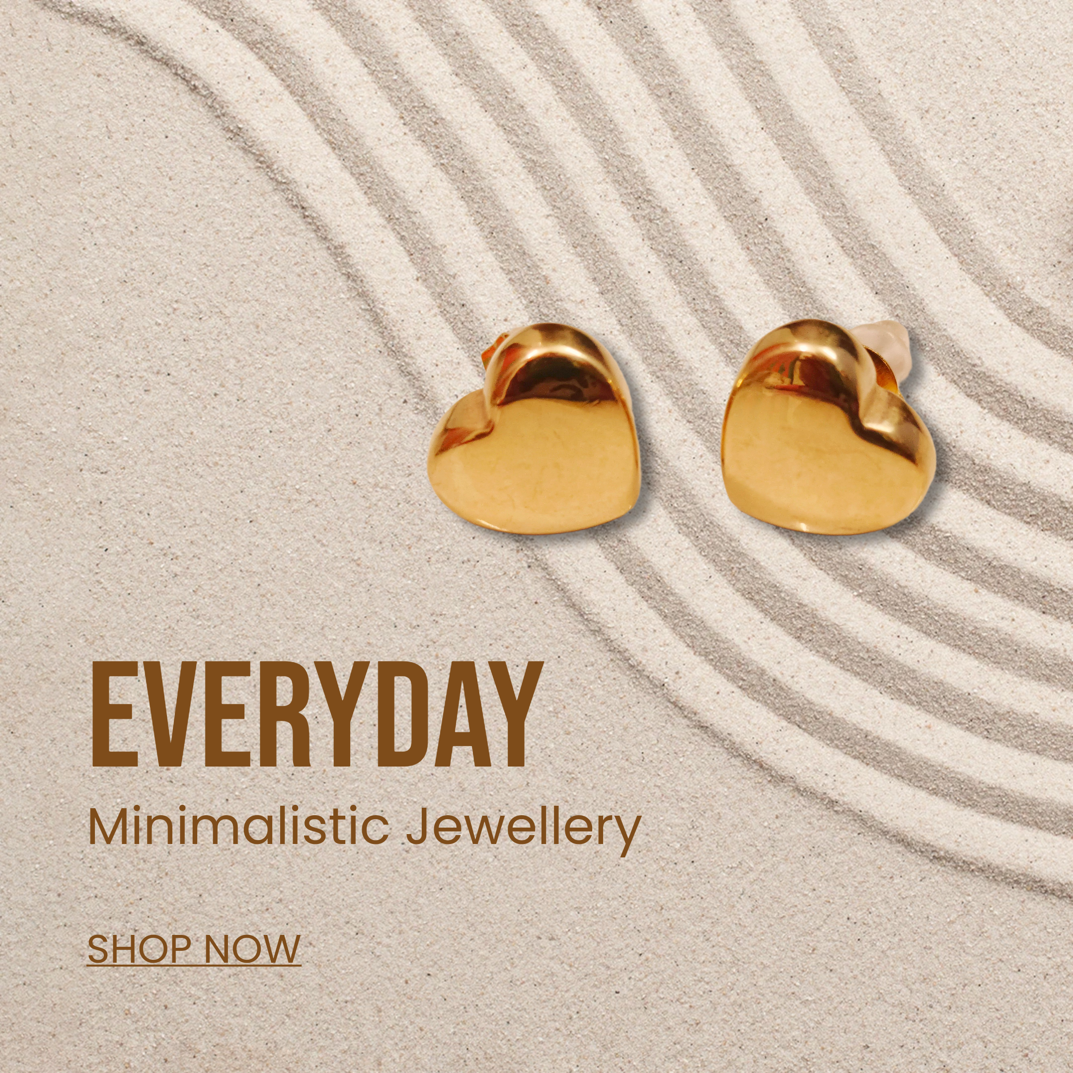 Heart-shaped Gold Earrings