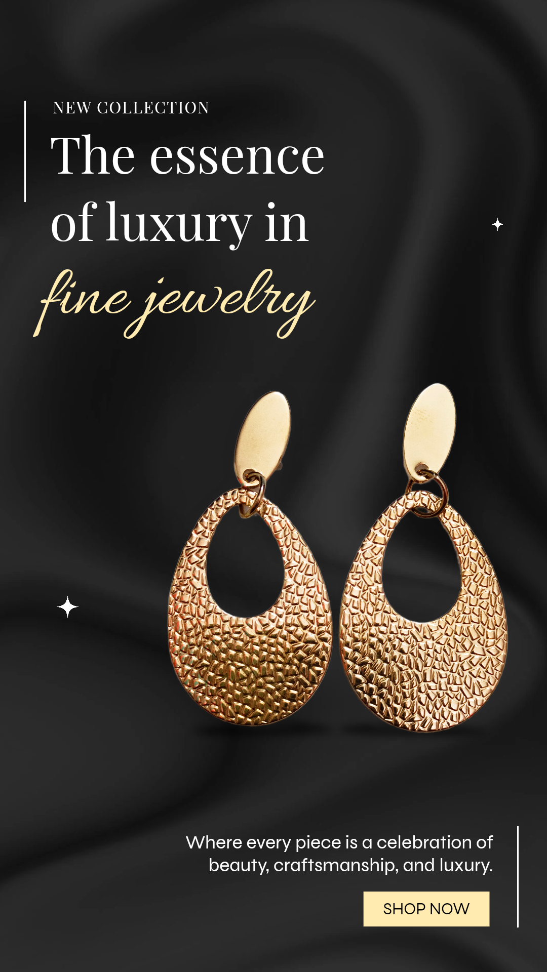 Gold Teardrop Earrings