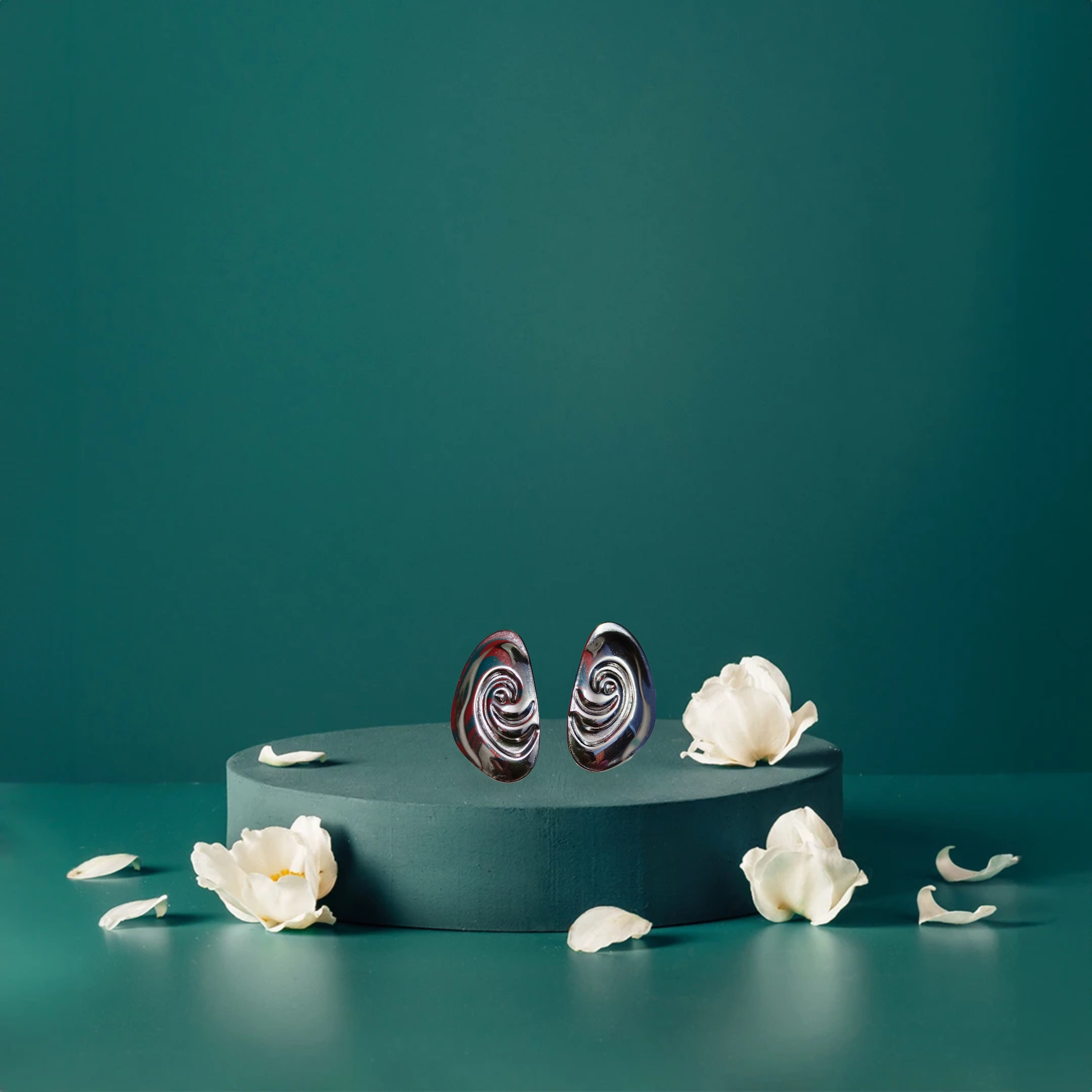 Swirled Glass Earrings