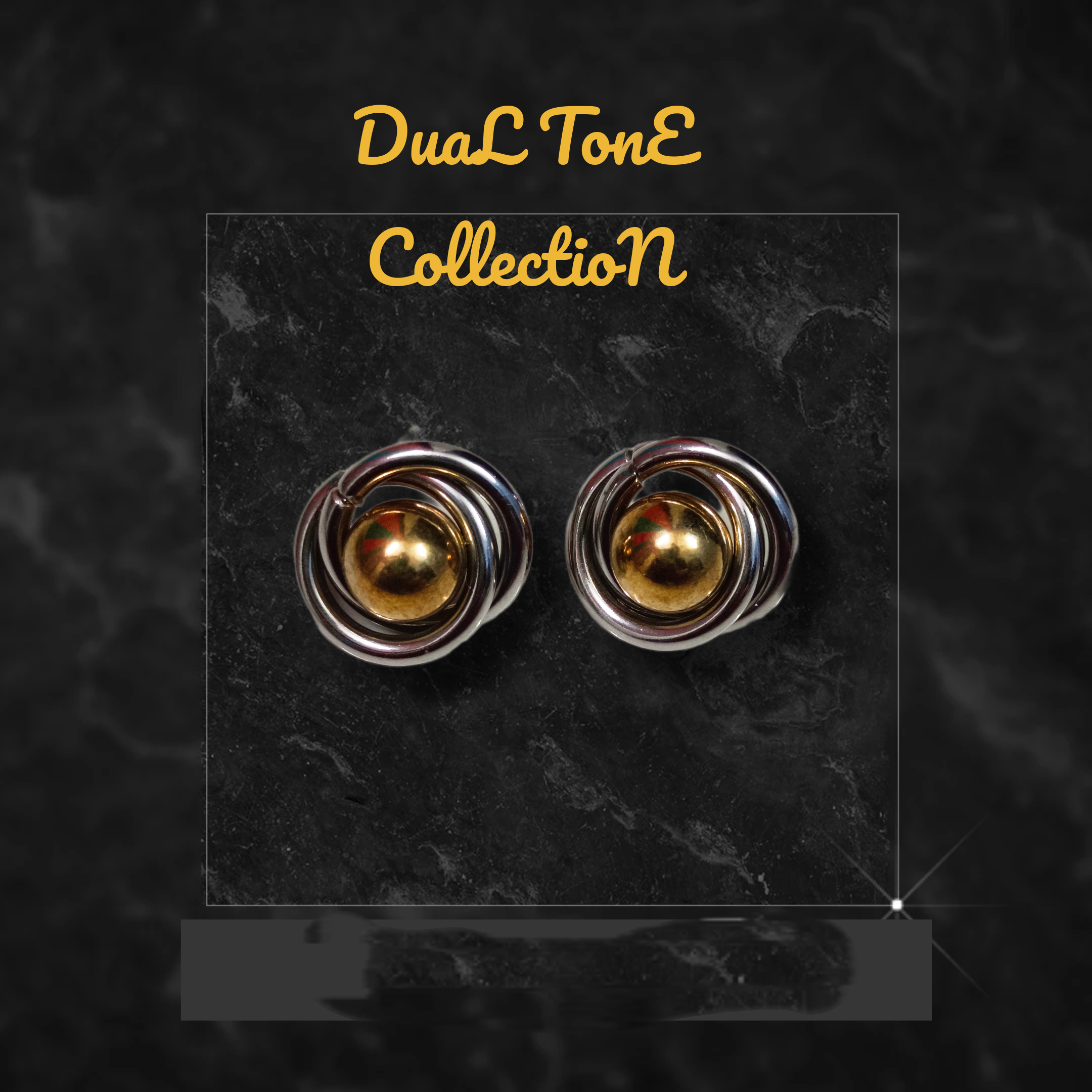 Dual Tone Earrings