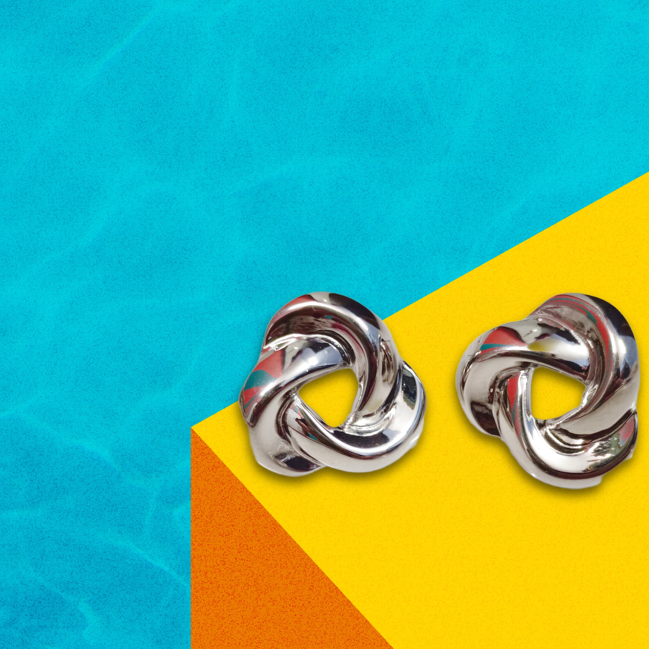 Silver Knot Earrings