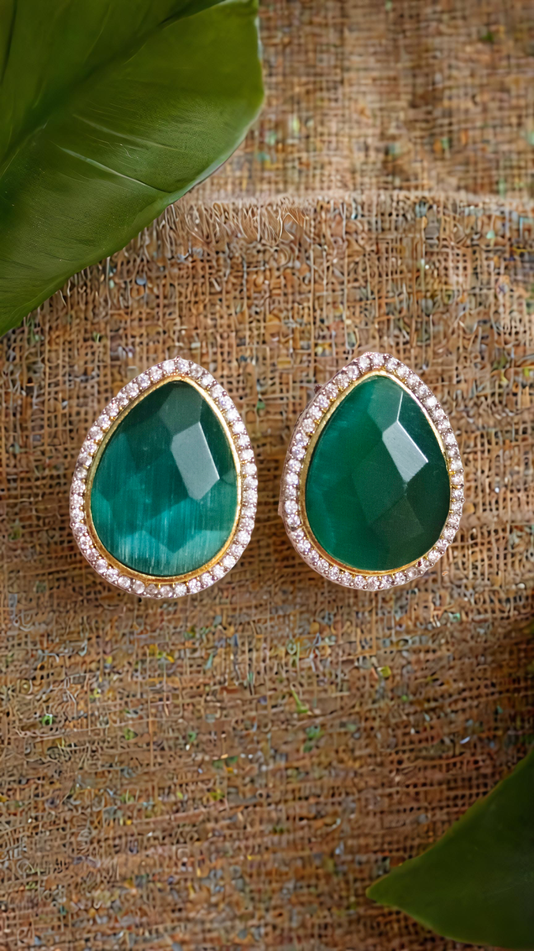 Emerald Teardrop Earrings