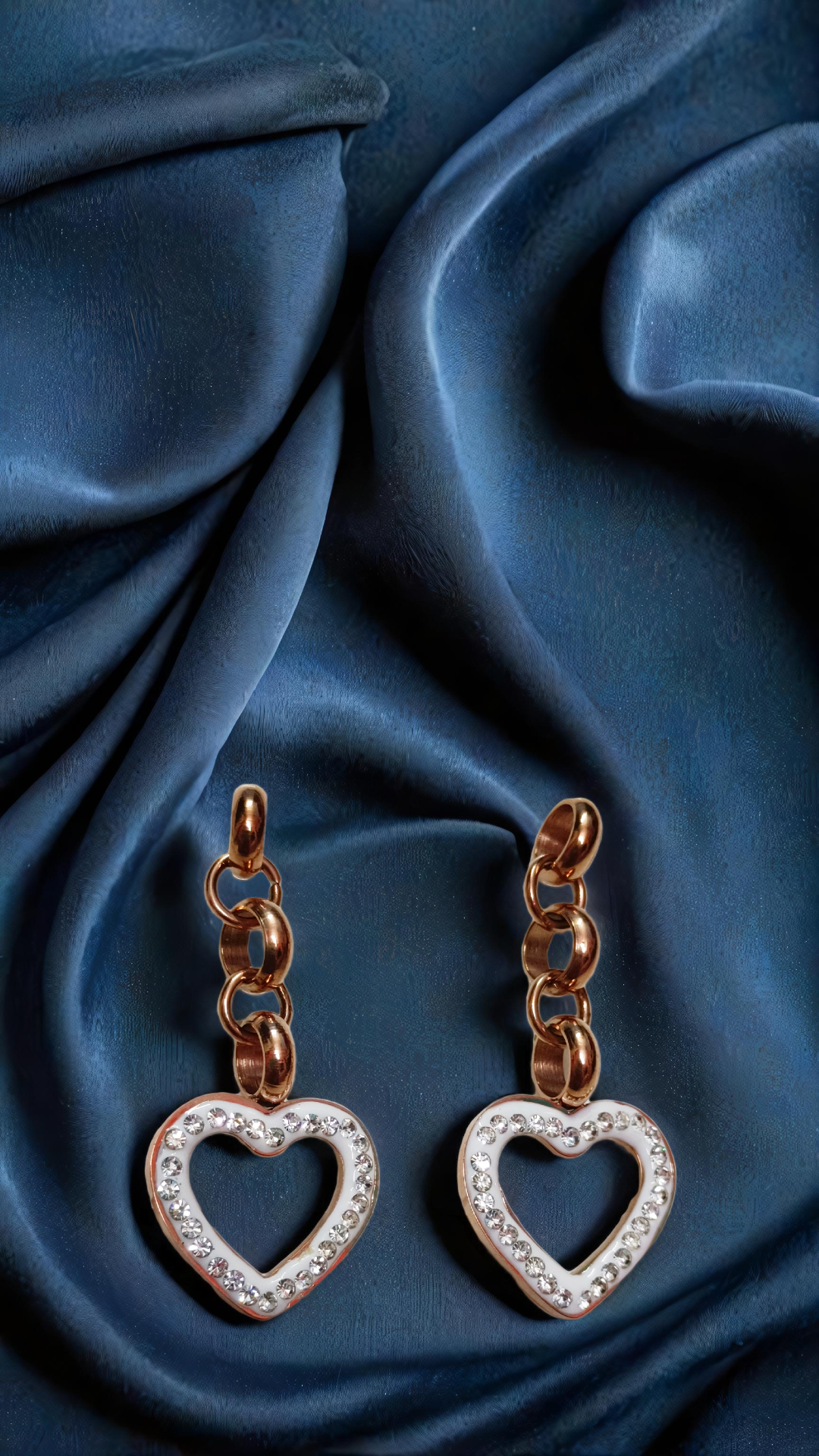 Heart-shaped earrings