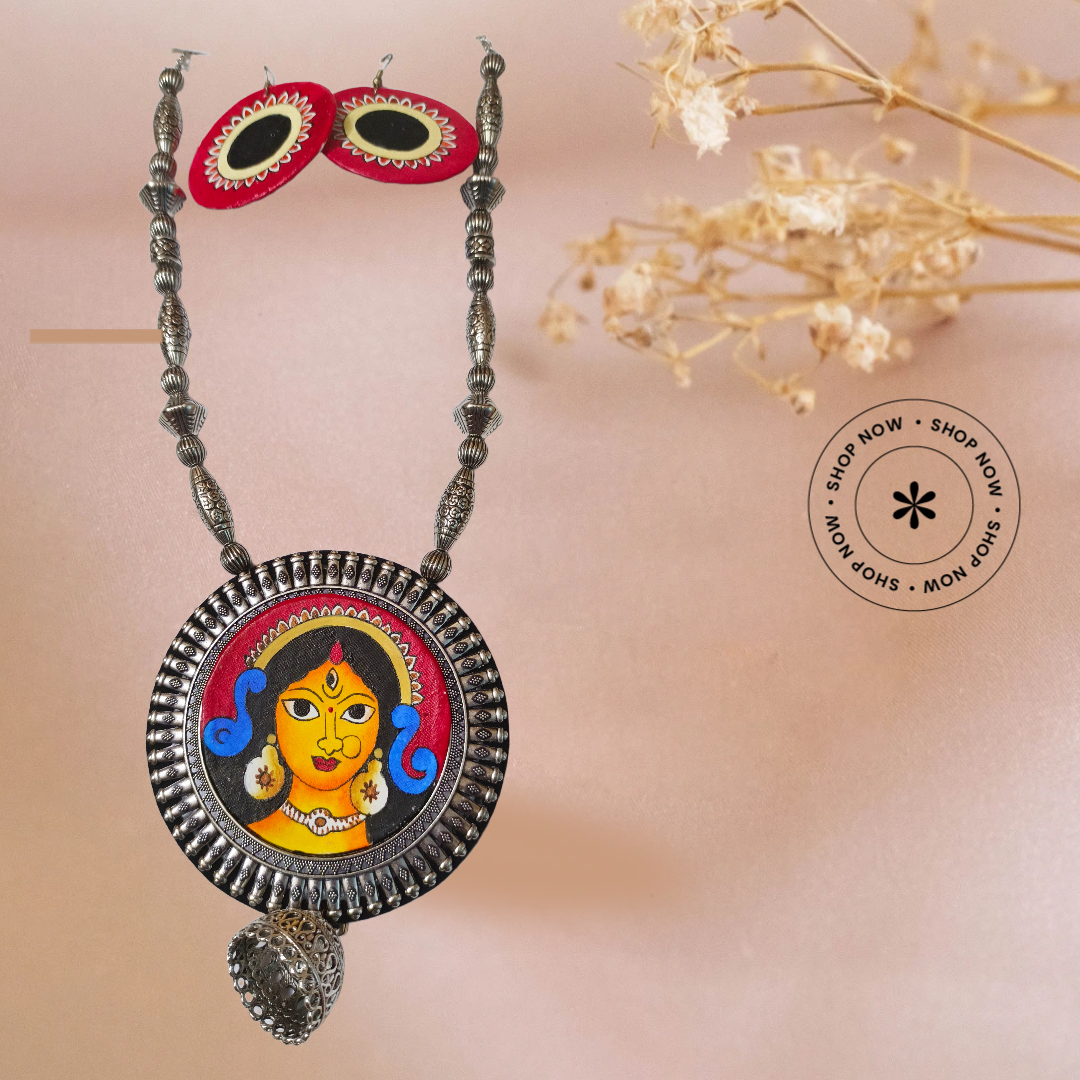 Handcrafted Necklace with Earrings