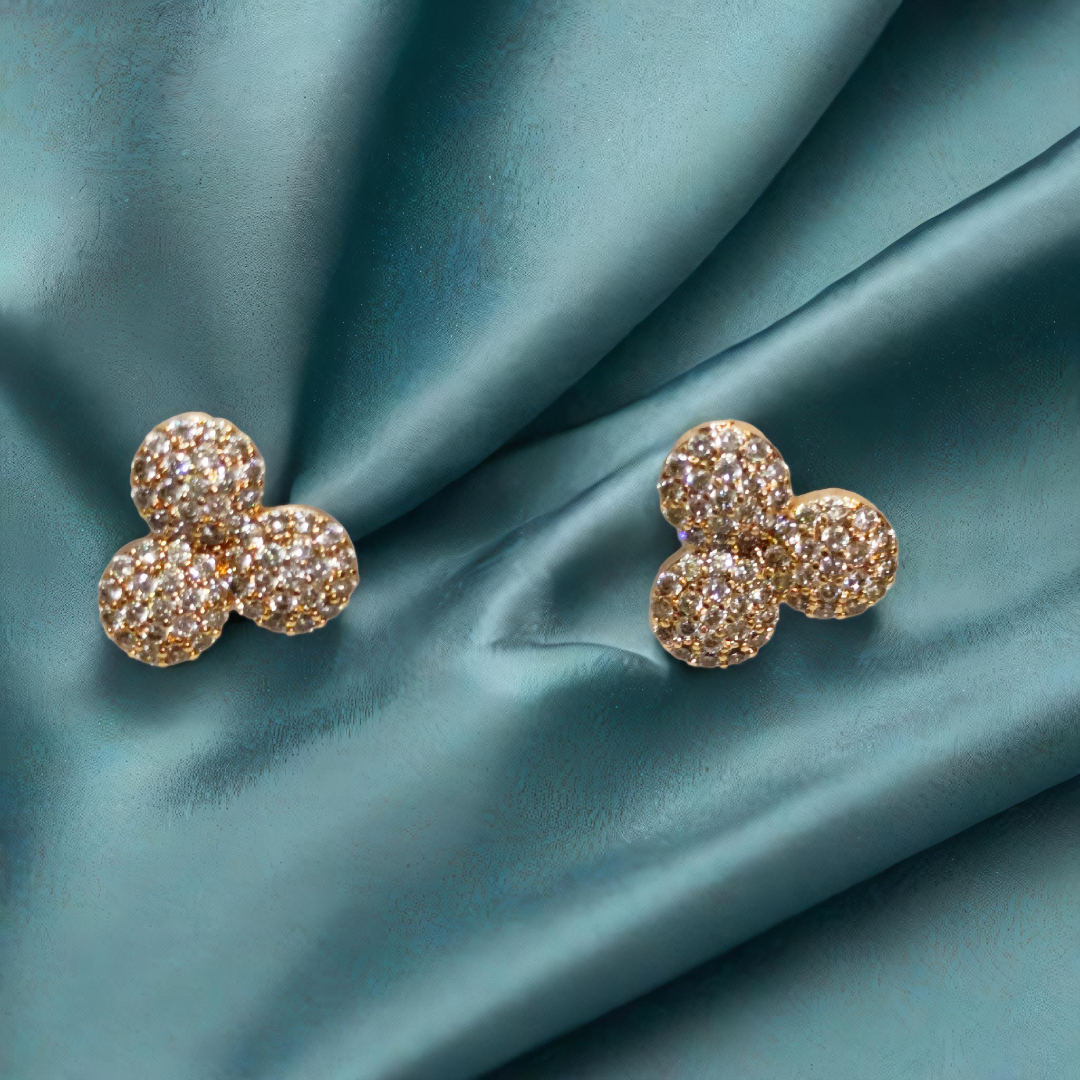 Elegant Gold Stud Earrings
