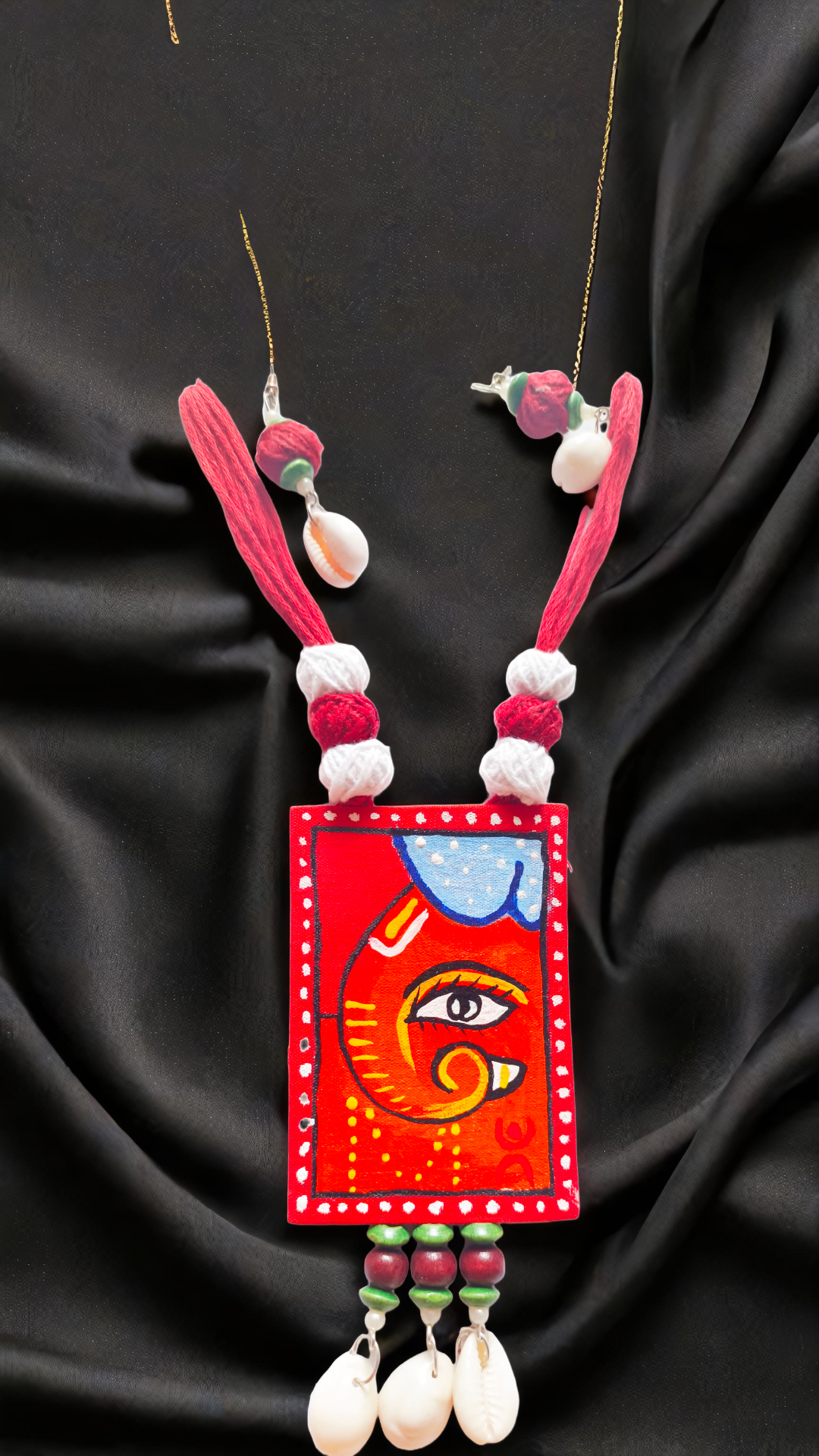 Hand-painted Tribal Necklace