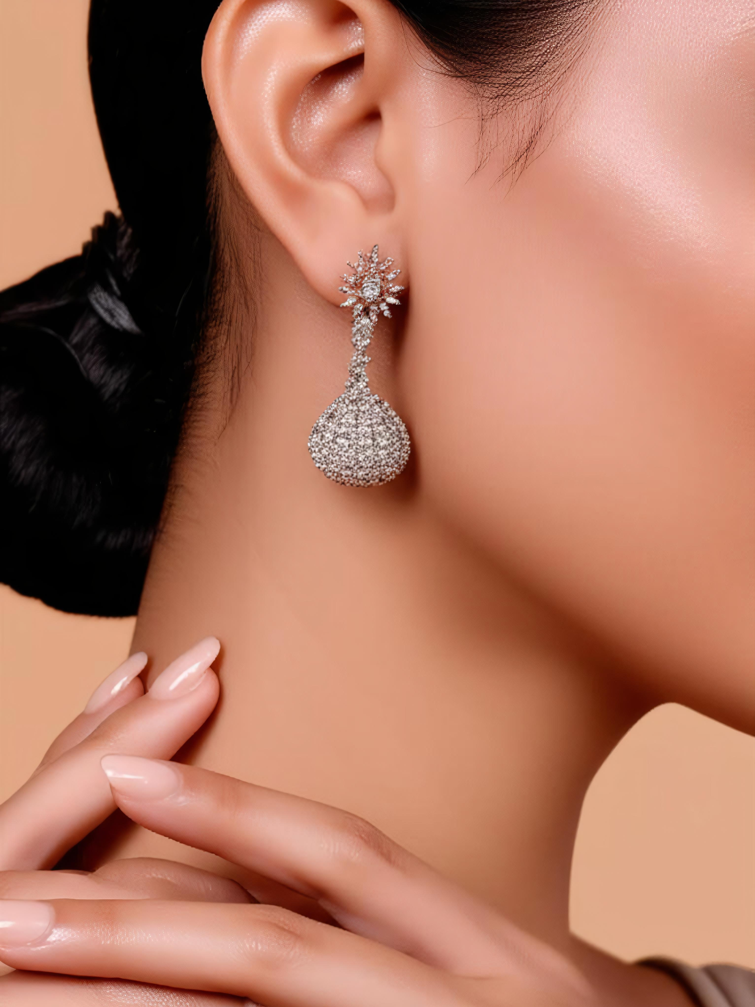 Elegant Crystal Drop Earrings