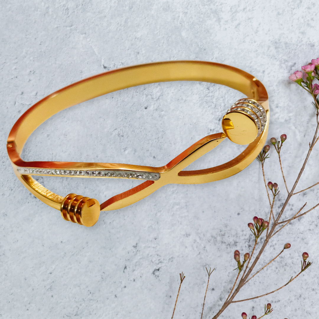 Gold Plated Modern Bracelet