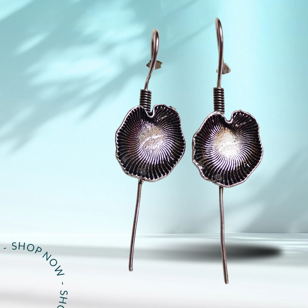 Handcrafted Floral Earrings,trendy bugardi