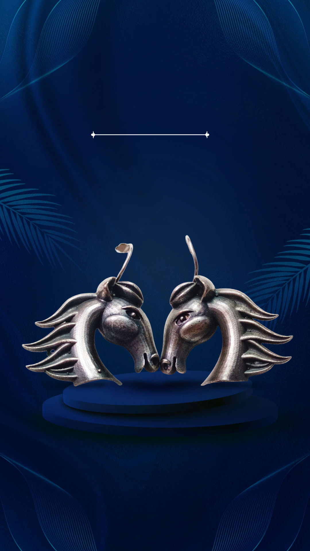 Elegant Horse Head Sculptures,horse face bugardi style earings