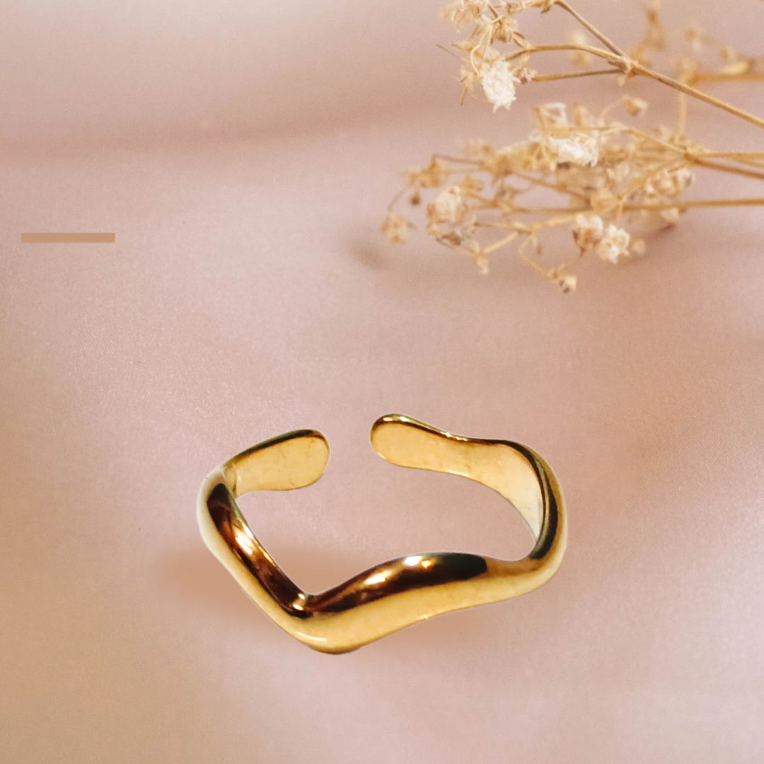 Elegant Adjustable Ring,trendy look finger ring, waterproof, adjustable, DEMI FYING JEWELLEY COLLECTION