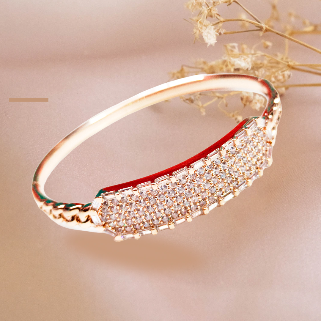 Elegant Gold-Plated Bracelet,crystal stone studed demifing bracelet, DEMI FYING JEWELLERY