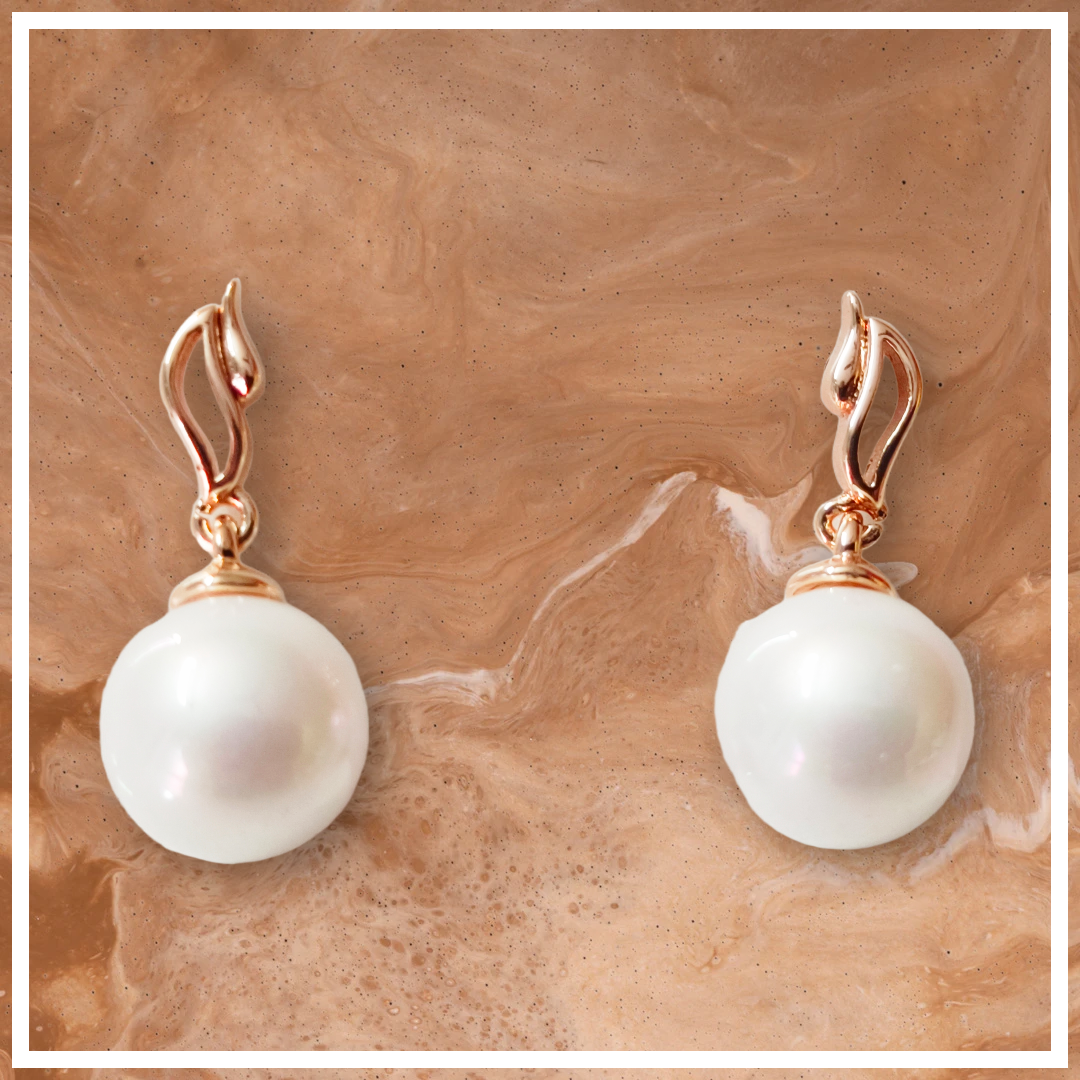 Elegant Pearl Drop Earrings,aqua pearl beads demifing EAR RING