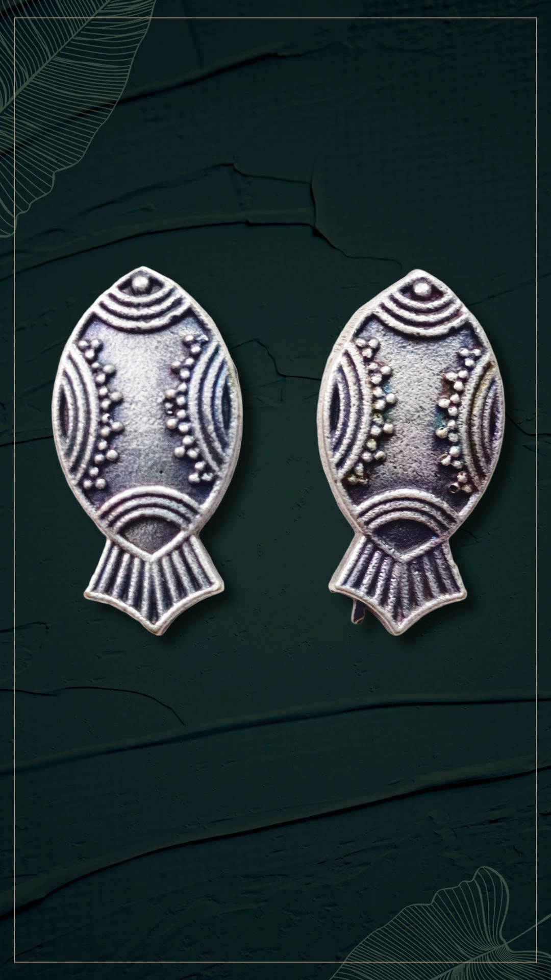 Handcrafted Fish-Shaped Earrings, fish motif earings