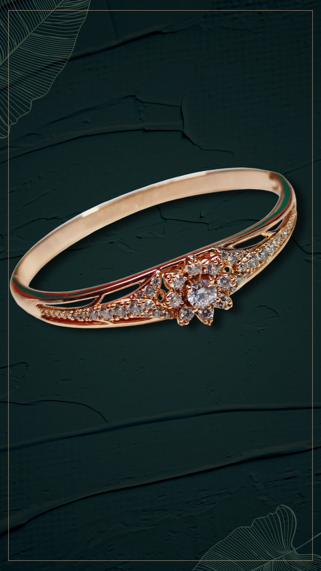 Elegant Diamond Ring,crystal cz stone studed demifing bracelet, DEMI FYING JEWELLERY