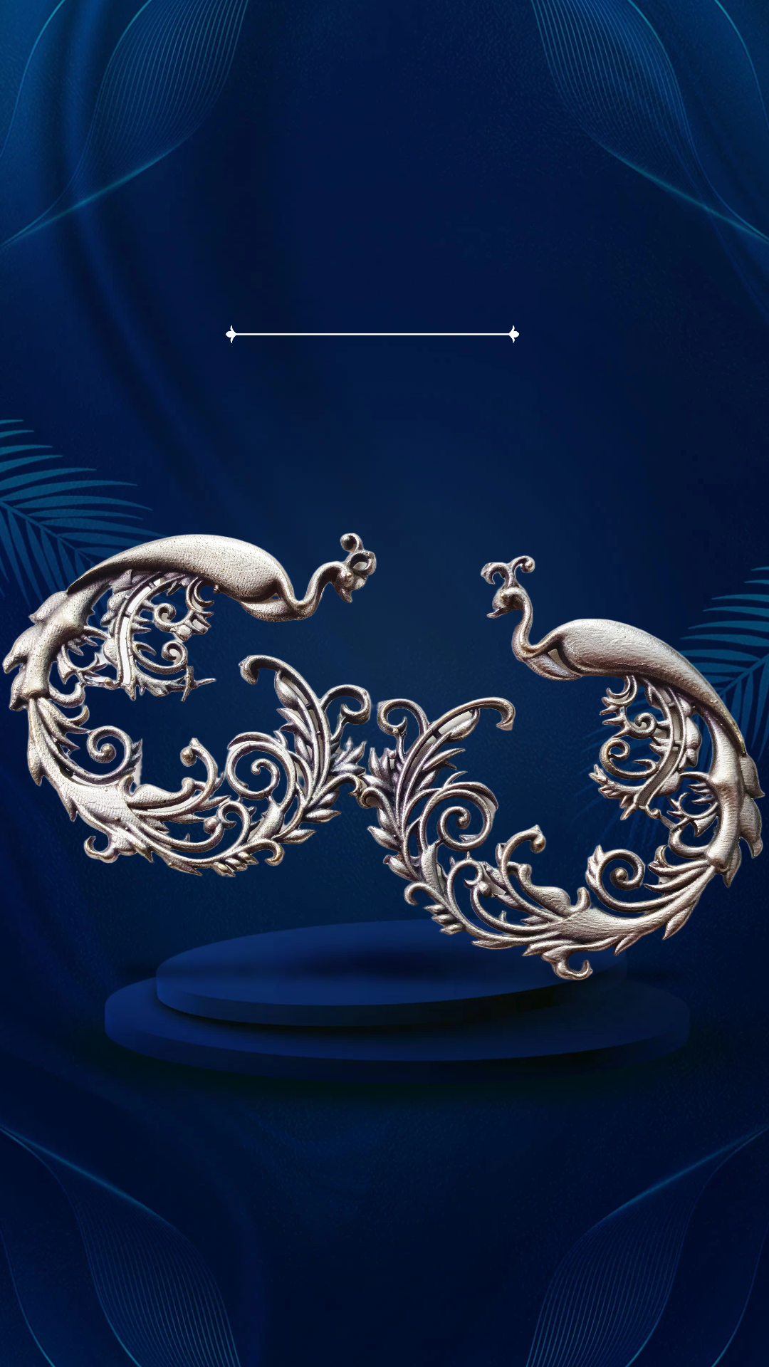 Elegant Peacock Wall Decor,peacock motif primium quality earings stud