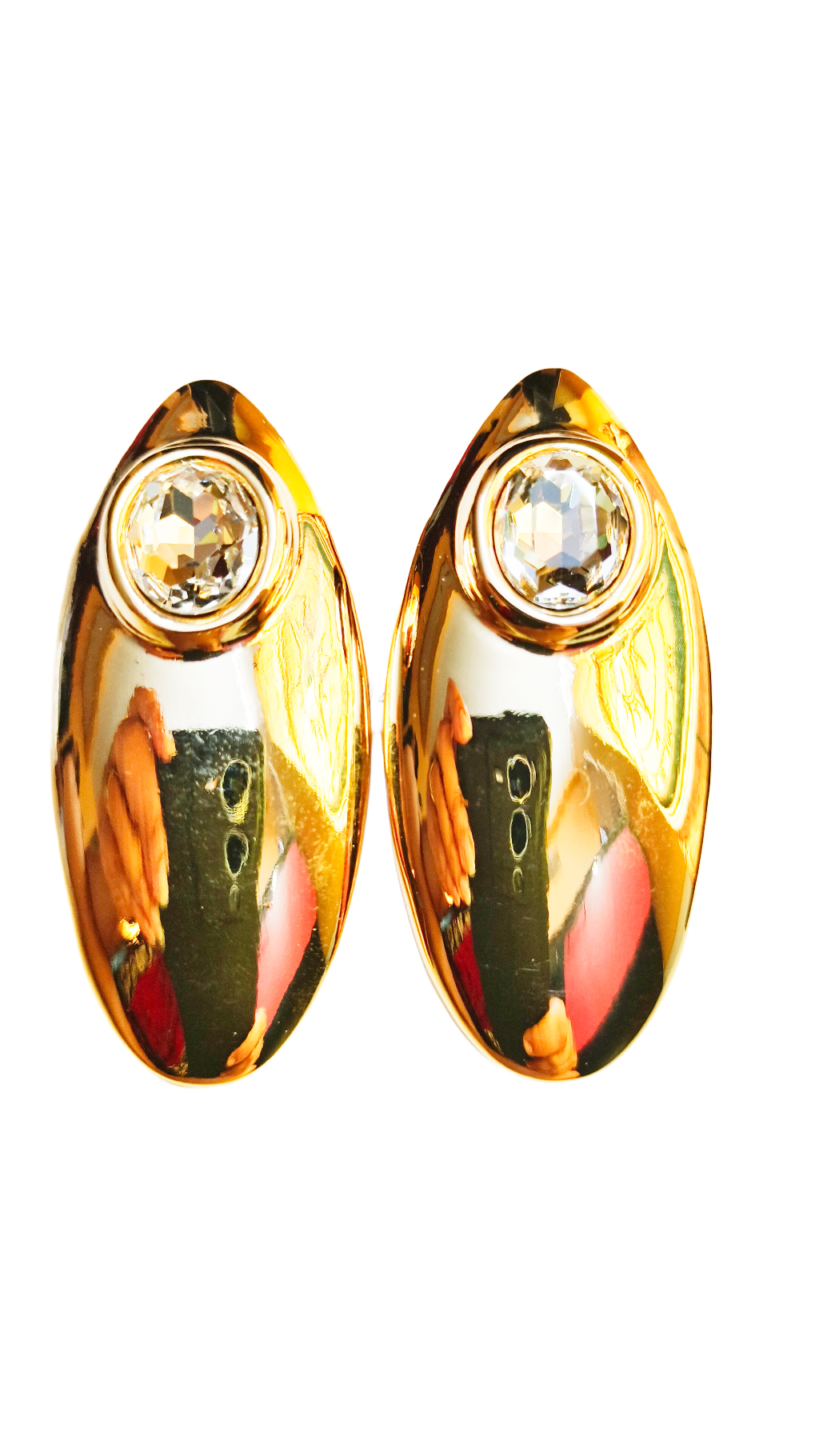 Gold-Tone Statement Earrings,solid trendy look crystal stone studed korean earings, DEMI FYING JEWELLERY SET