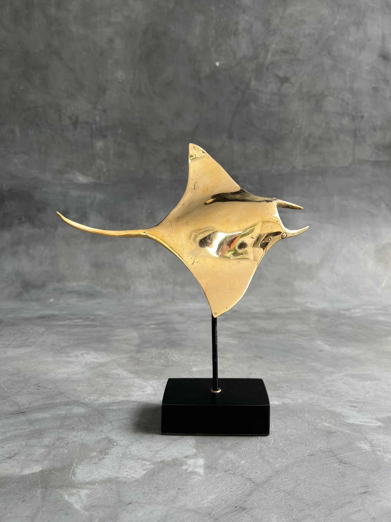 Bronze Manta Ray Sculpture - 28 cm