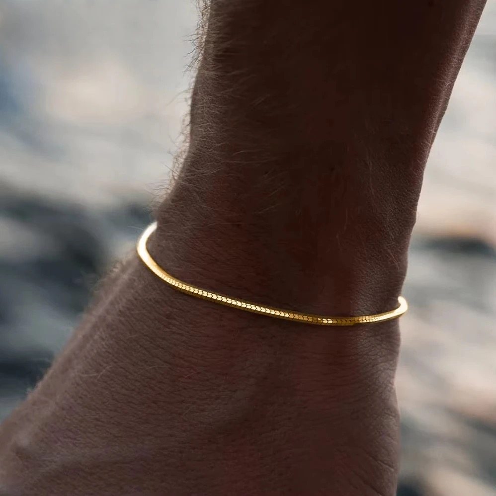 Snake gold bracelet