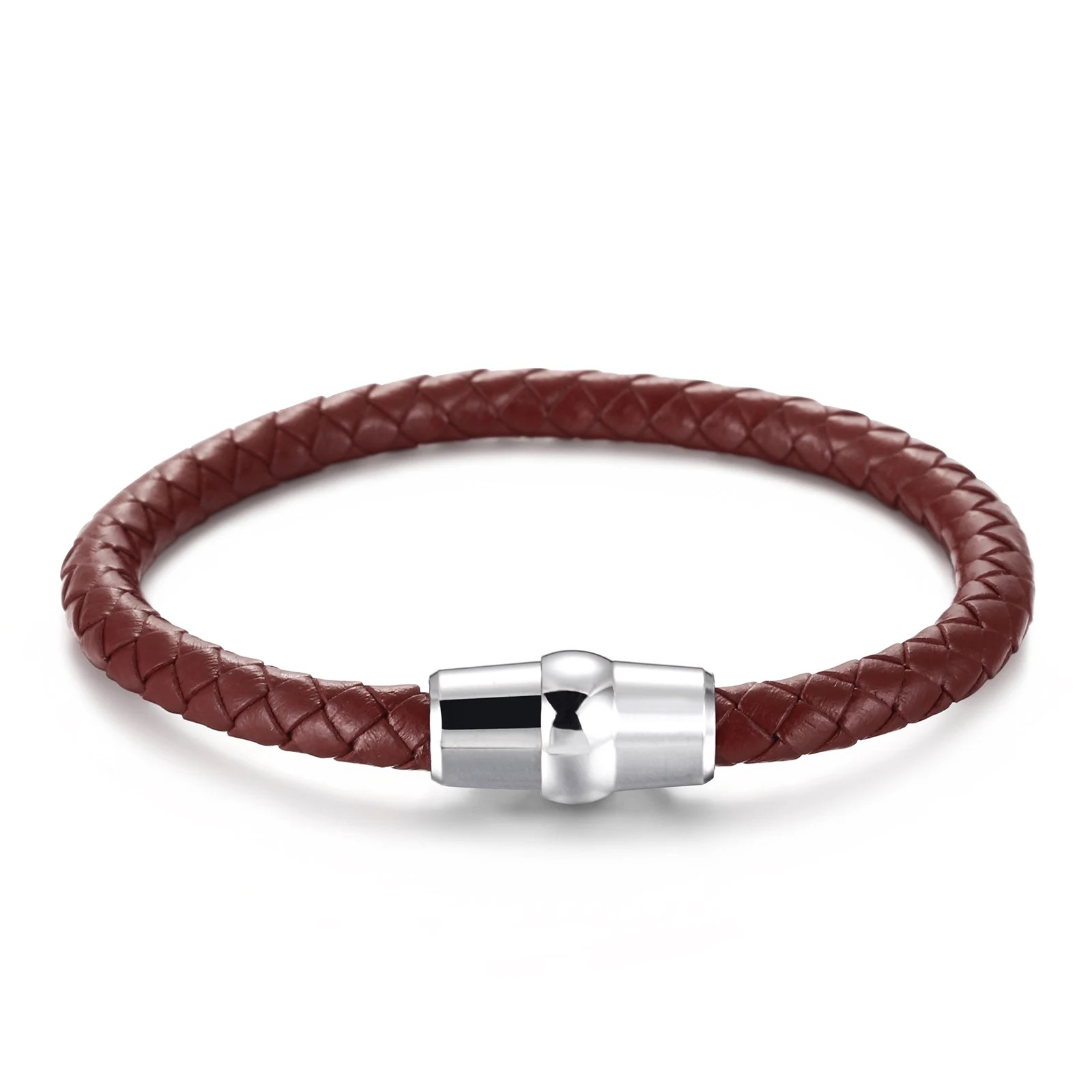 Woven Leather - red
