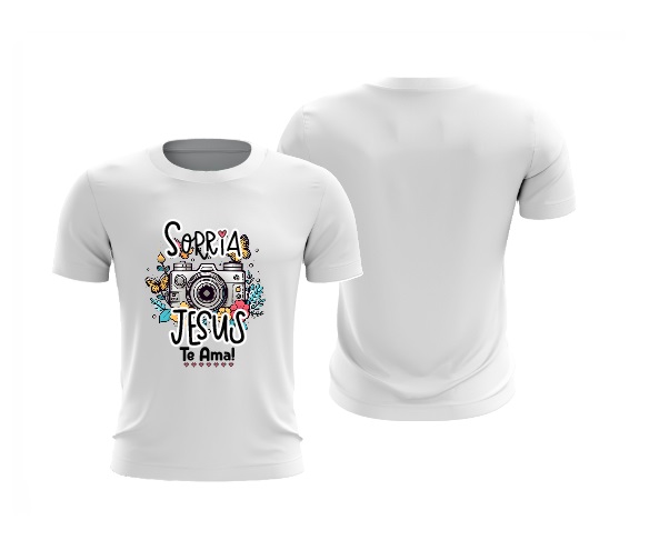 Camiseta Sorria Jesus Te Ama