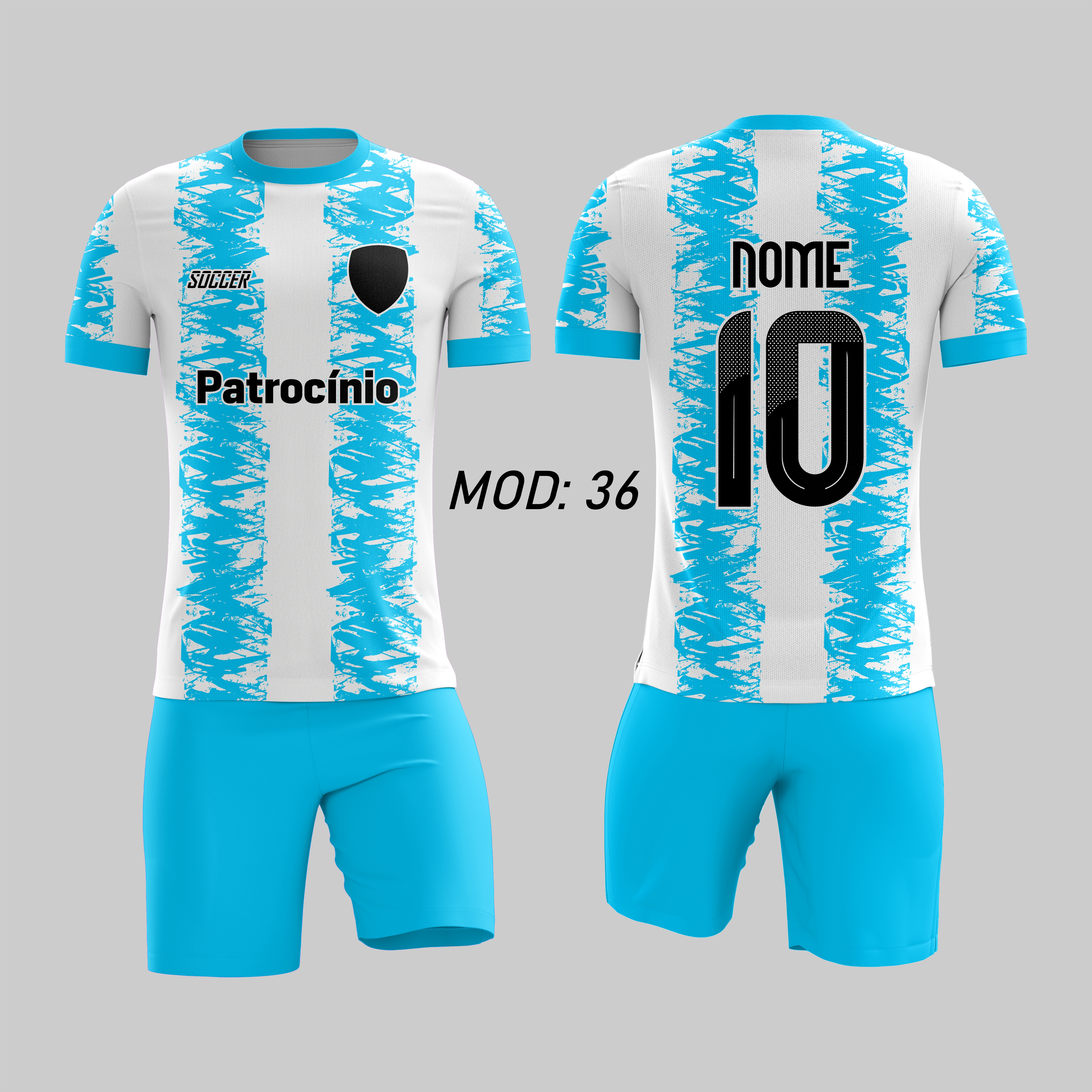 12 Uniformes De Futebol 100% Personalizados 
