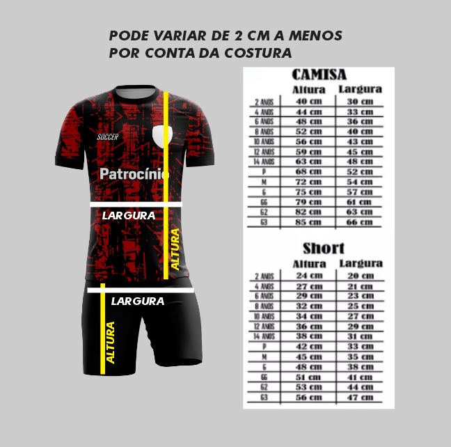 12 Uniformes De Futebol 100% Personalizados 