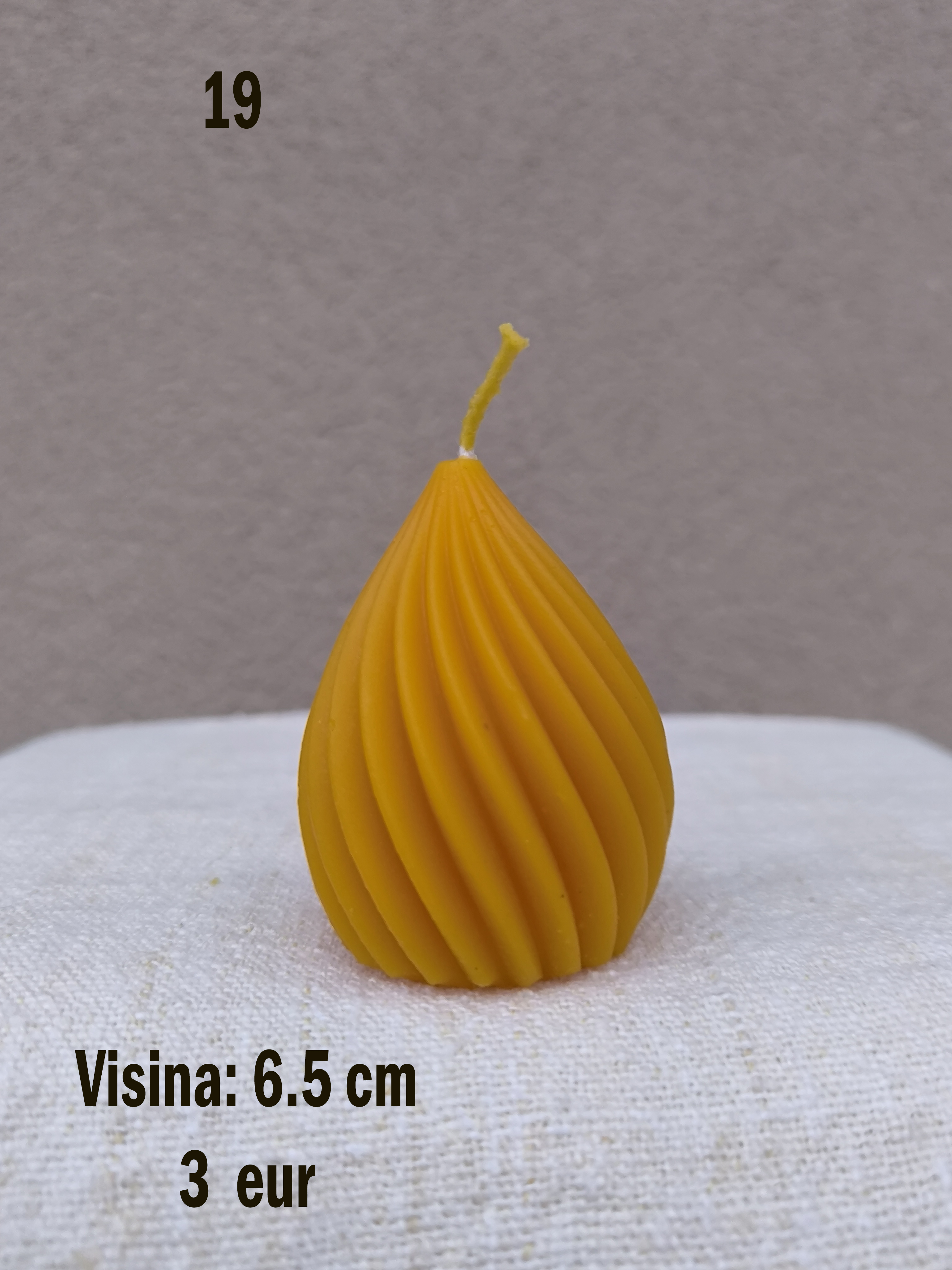 svijeća od voska br. 19