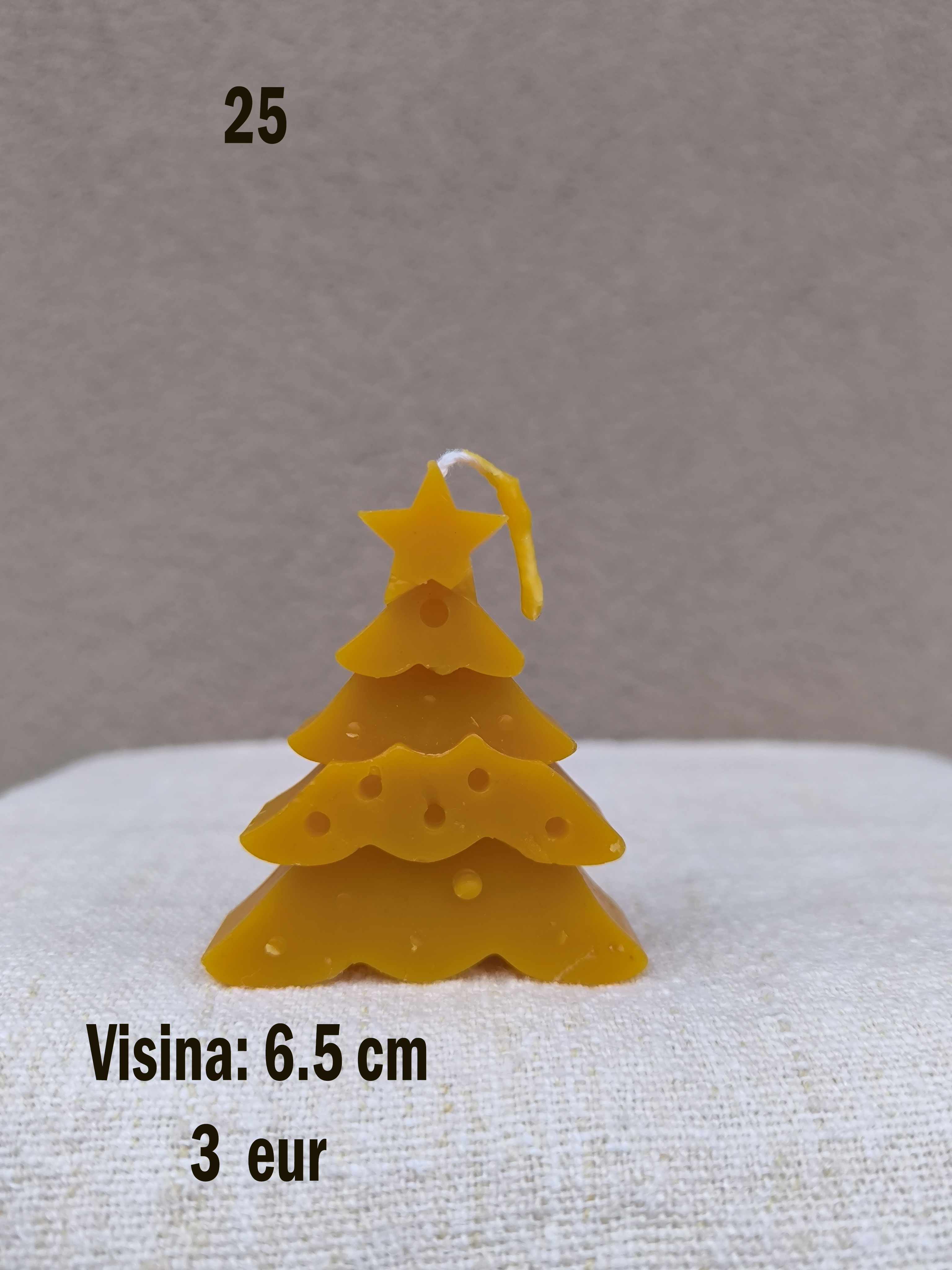 svijeća od voska br. 25