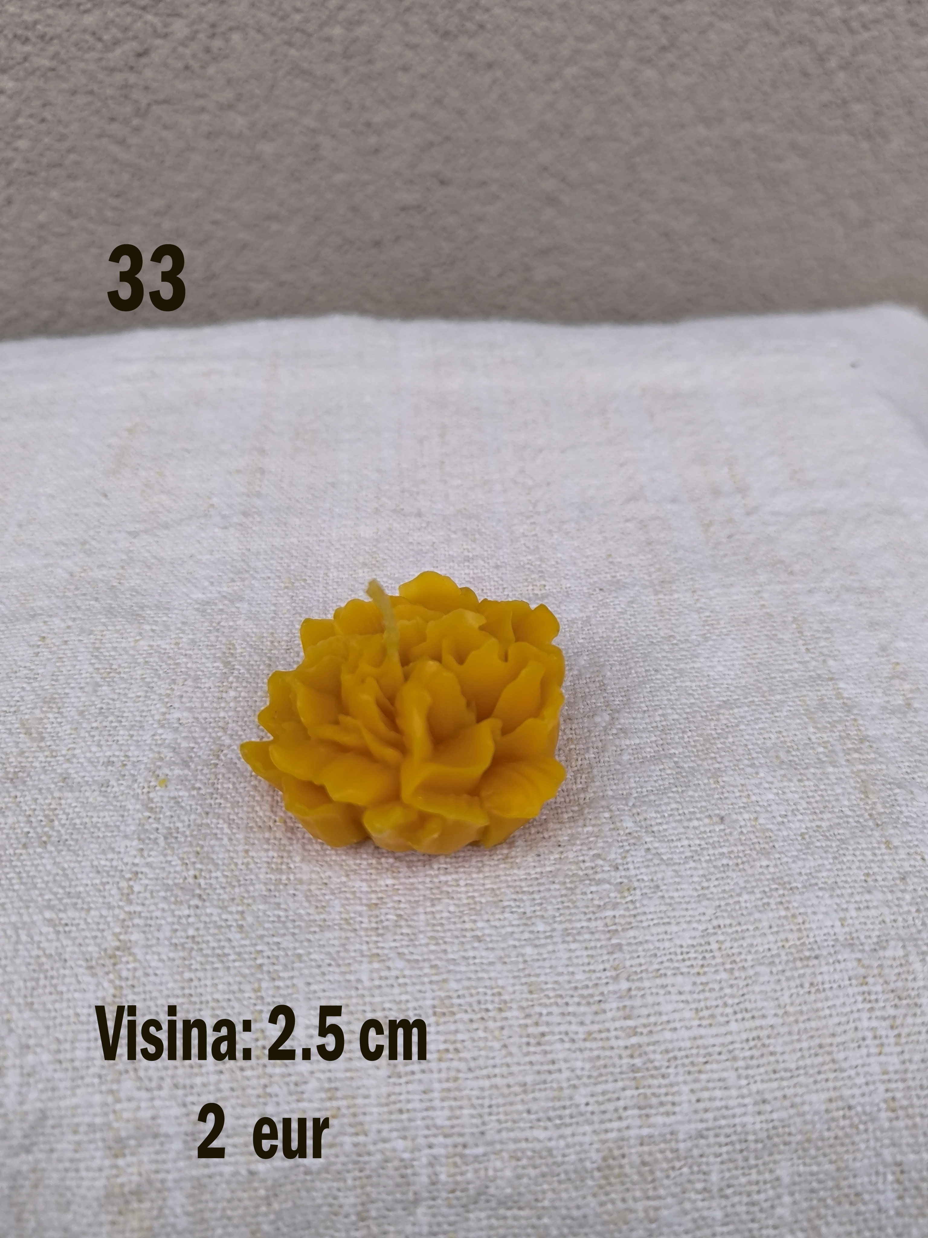 svijeća od voska br. 33