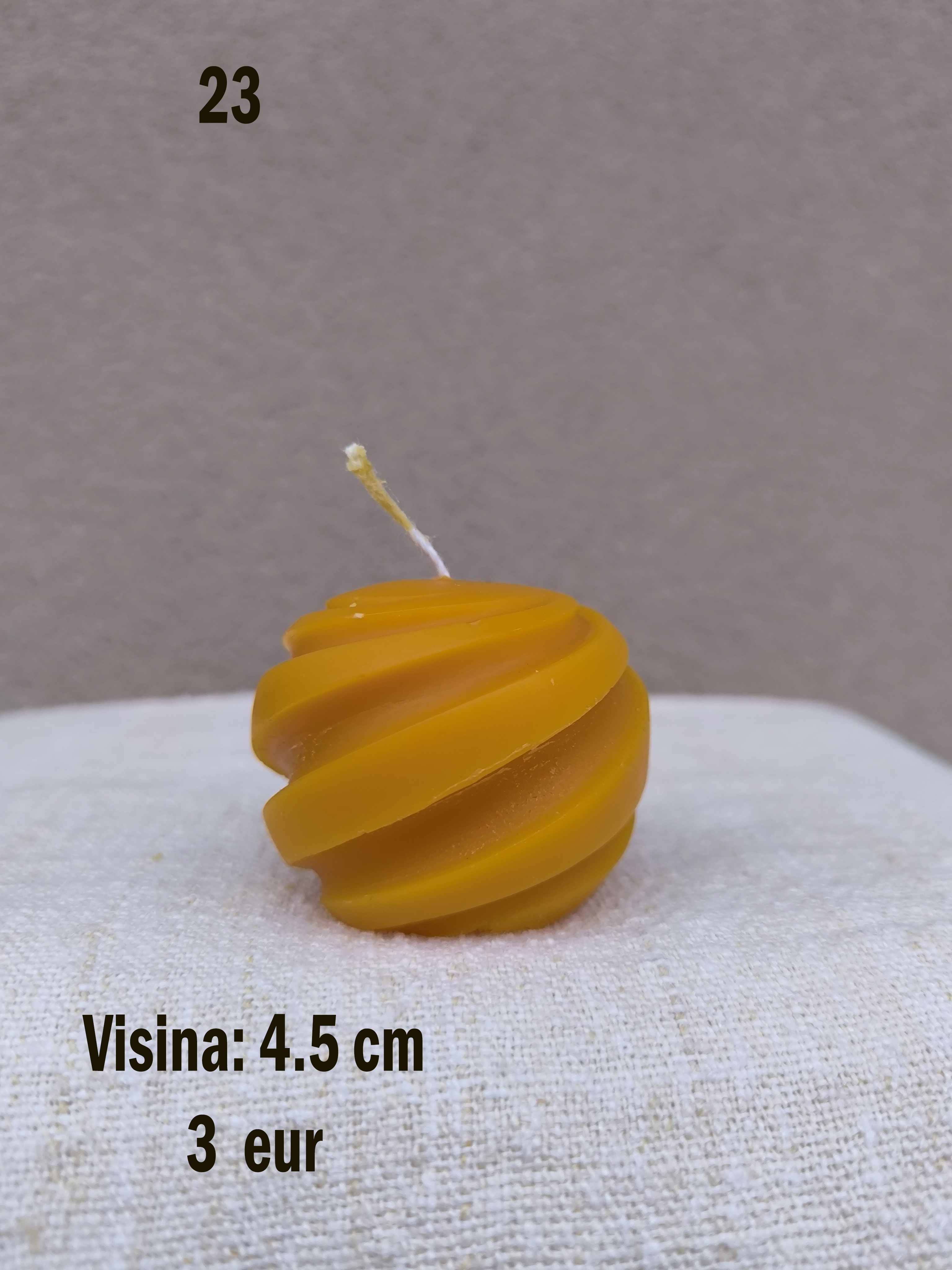 svijeća od voska br. 23
