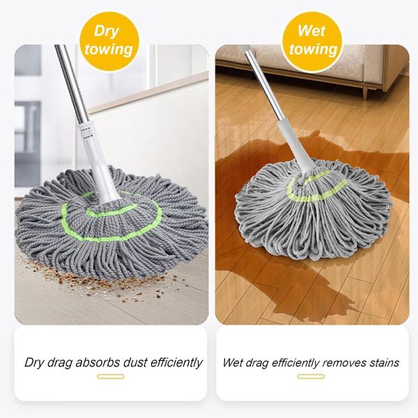 Extendable Twist Mop Fine Fiber Floor Mop