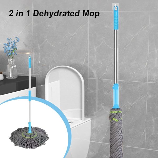 Extendable Twist Mop Fine Fiber Floor Mop