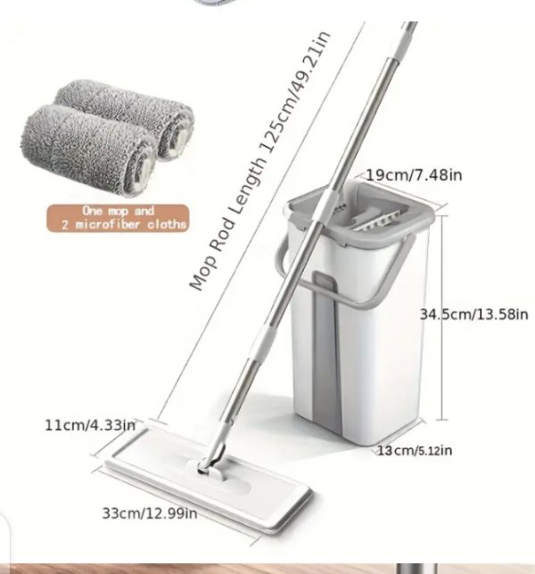 Floor Squeeze Mop With Bucket