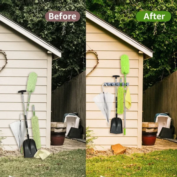 Mop And Broom Holder Wall Mount