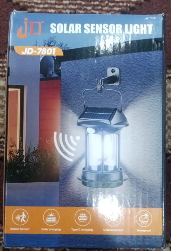 Jd 7801 Solar Lantern With Usb Charging Port